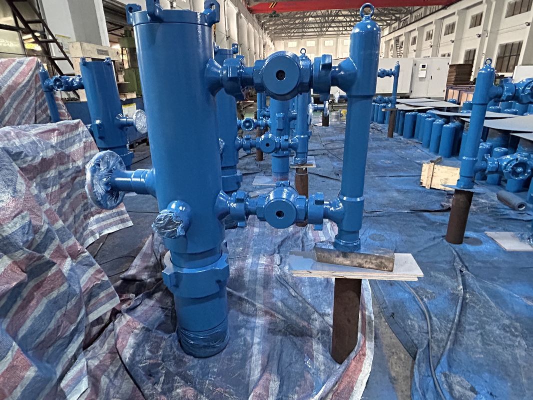 6-5/8' API Casing LTC BTC Buckle collegato 35Mpa Pressione di lavoro Double Plug Cementing Head