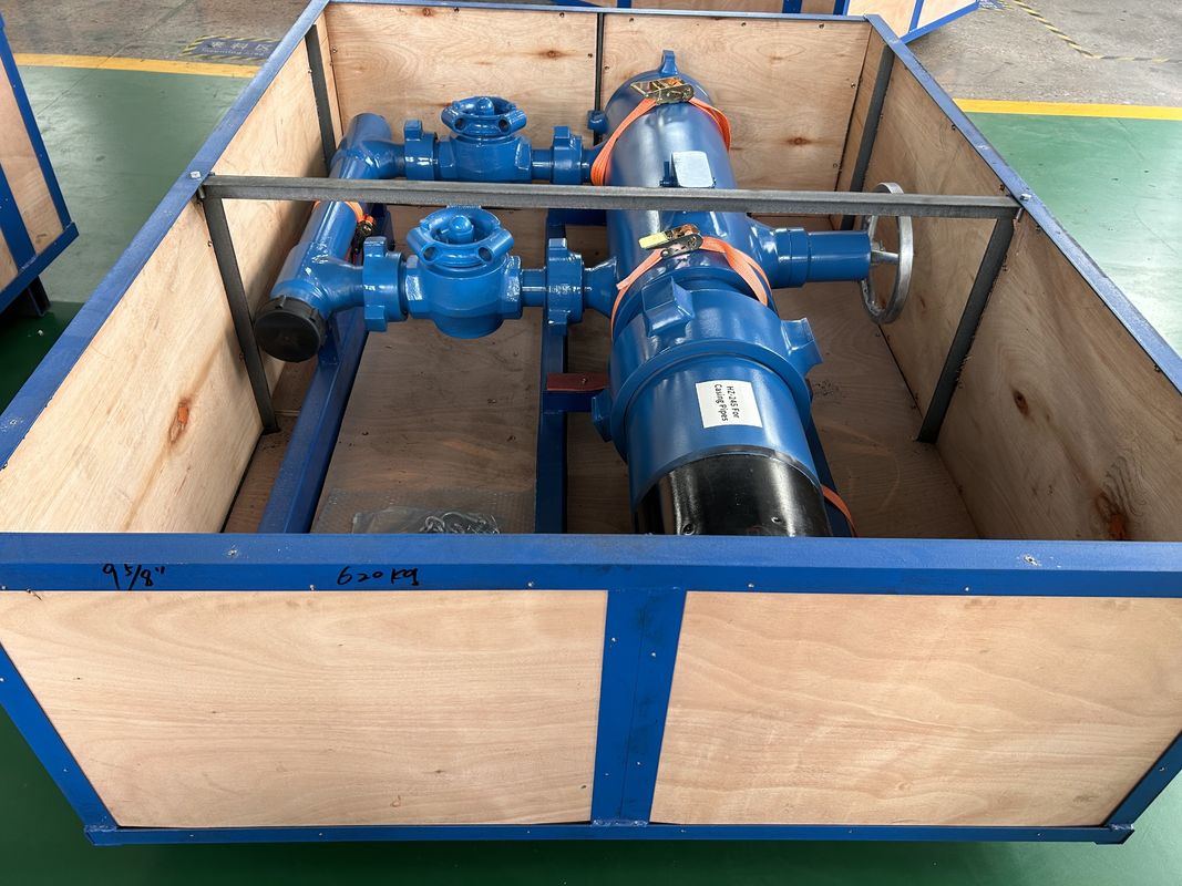 13-3/8' API Casing BTC Buckle connesso 35Mpa Pressione di lavoro Doppio tappo Testa di cementazione con imballaggio in legno 810KG
