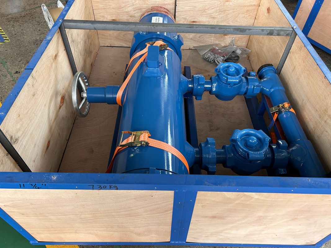 7' API Casing LTC BTC Buckle collegato 35Mpa Pressione di lavoro Single Plug Cementing Head With Wooden Packing 550KG