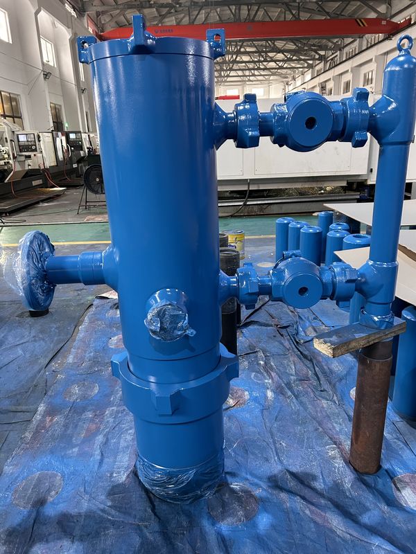 6-5/8' API Casing LTC BTC Buckle connesso 21Mpa Pressione di lavoro Doppio tappo Testa di cementazione con imballaggio in legno 500KG