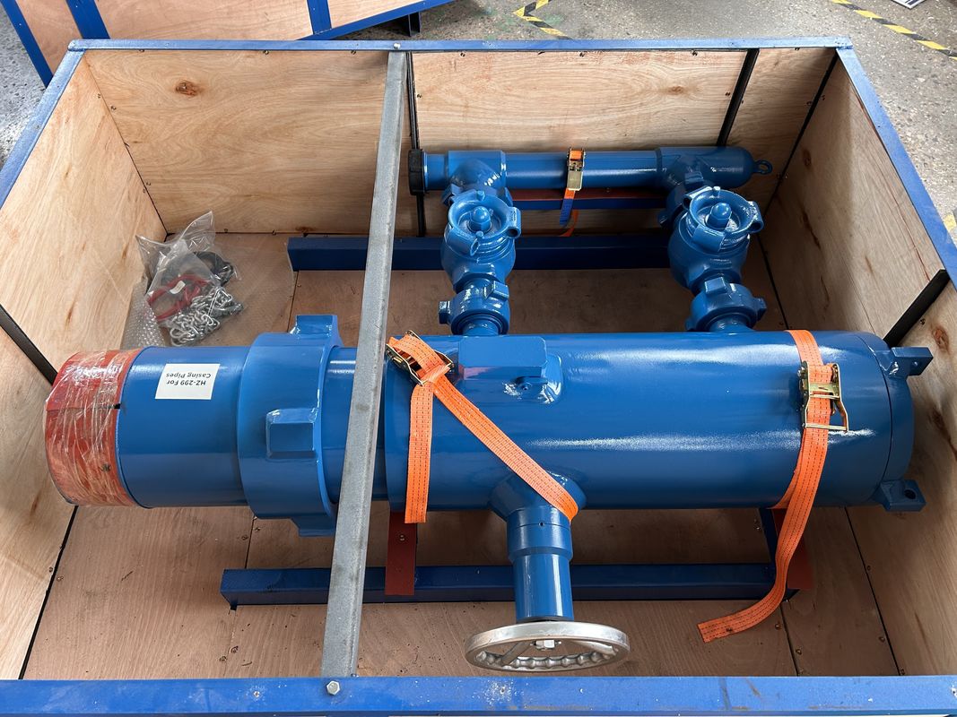 9-5/8' API Casing LTC BTC Buckle collegato Pressione di lavoro 21Mpa Single Plug Cementing Head With Wooden Packing 635KG