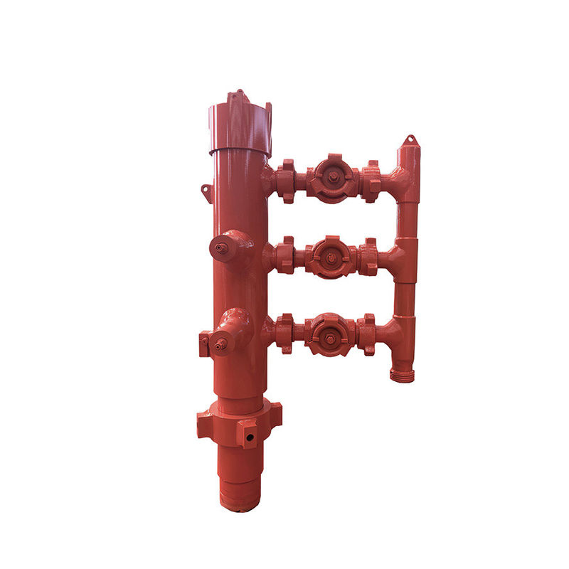 13-3/8' API Casing LTC BTC Buckle collegato 35Mpa Pressione di lavoro Double Plug Cementing Head