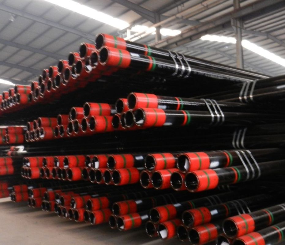 API 5CT Standard 6-5/8 STC J55 K55 Tubi e involucri in acciaio al carbonio con anelli di sicurezza e capezzoli