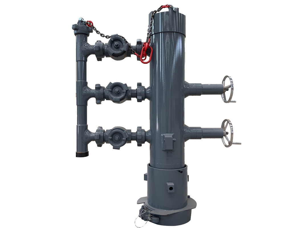 Customizable API 5CT High Pressure Double Plug Cementing Head with 35MPa Working Pressure and 1 Year Warranty